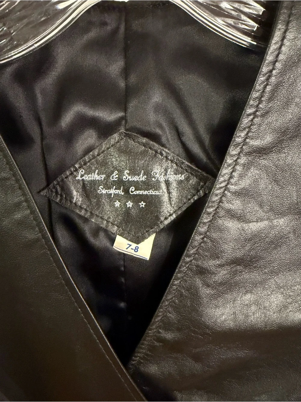 Classic Vintage Black Leather Vest - Women